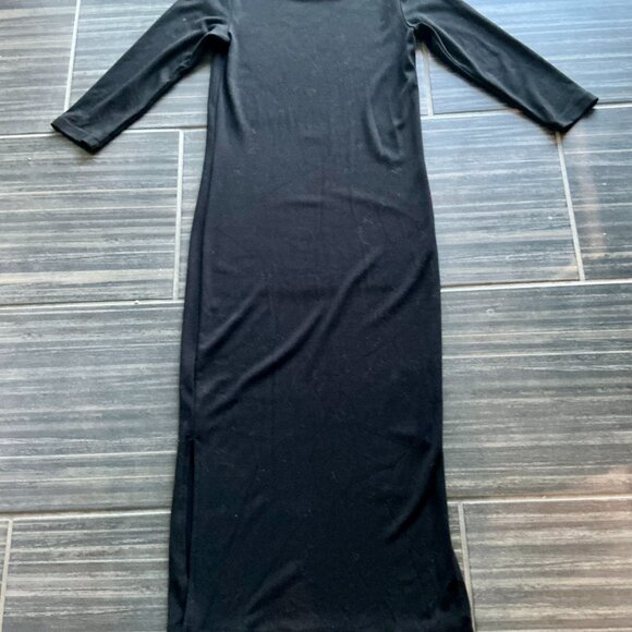 Amazing! Rachel Zoe black knit midi stretchy and soft dress size xs - Picture 7 of 9